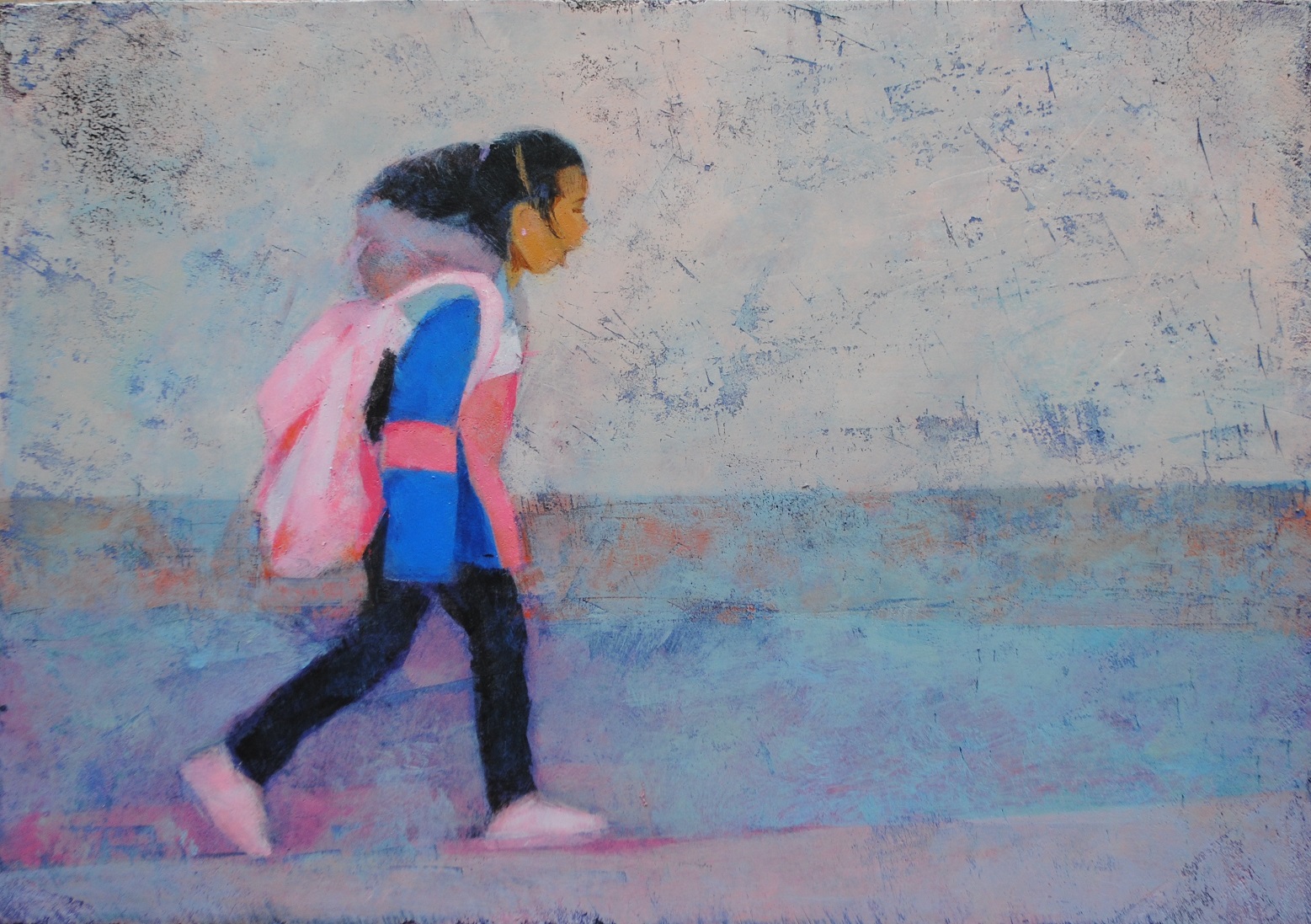 A girl walking 2