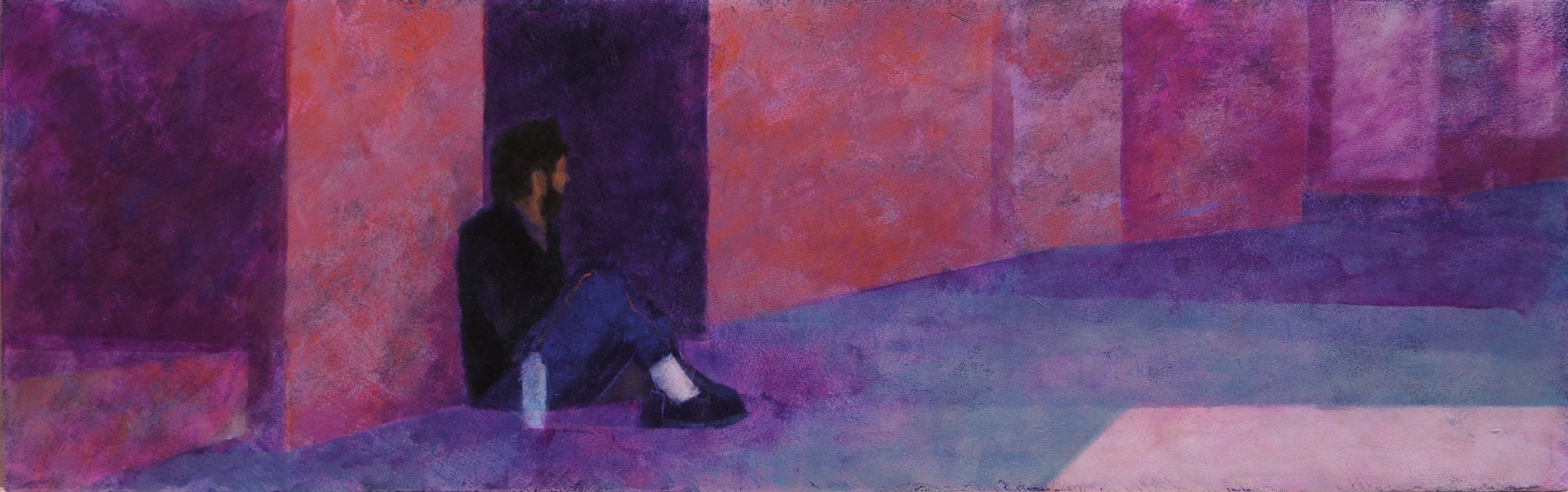 A man sitting