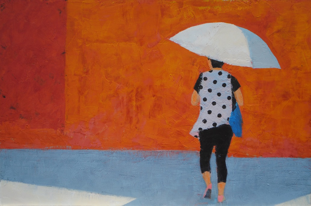 woman with an umbrella